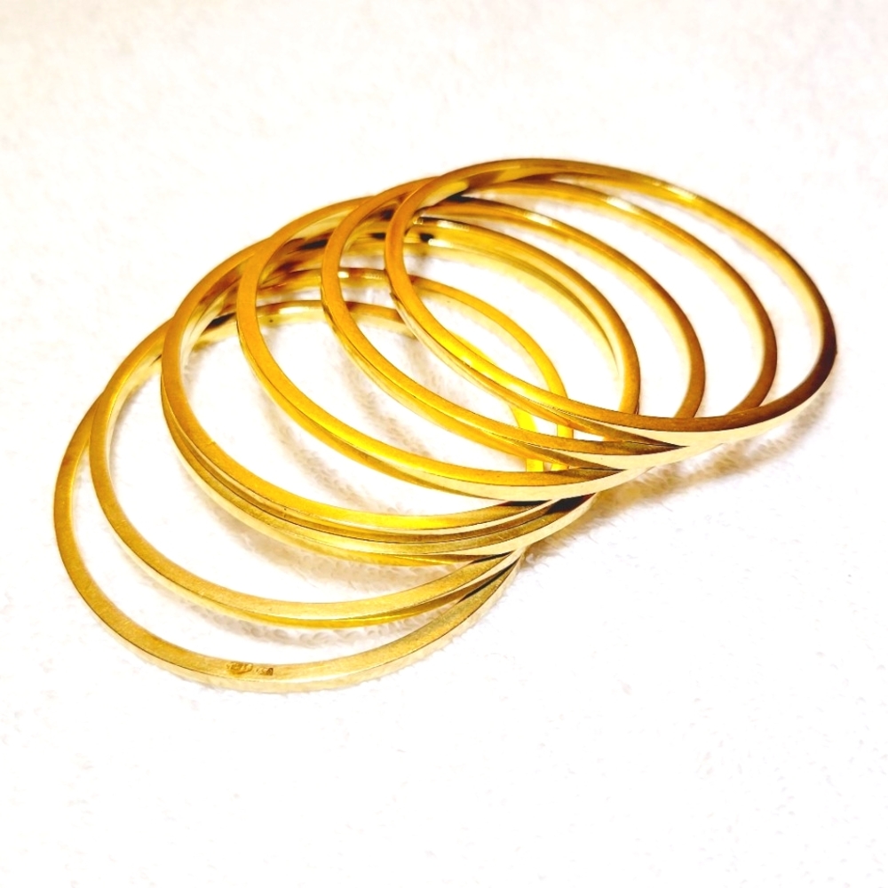 Brass Bangles, Set of 7